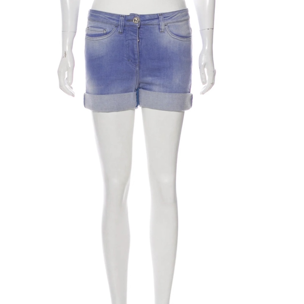 Chanel Denim Shorts 36 4 Spring 2008  Medium wash blue Chanel